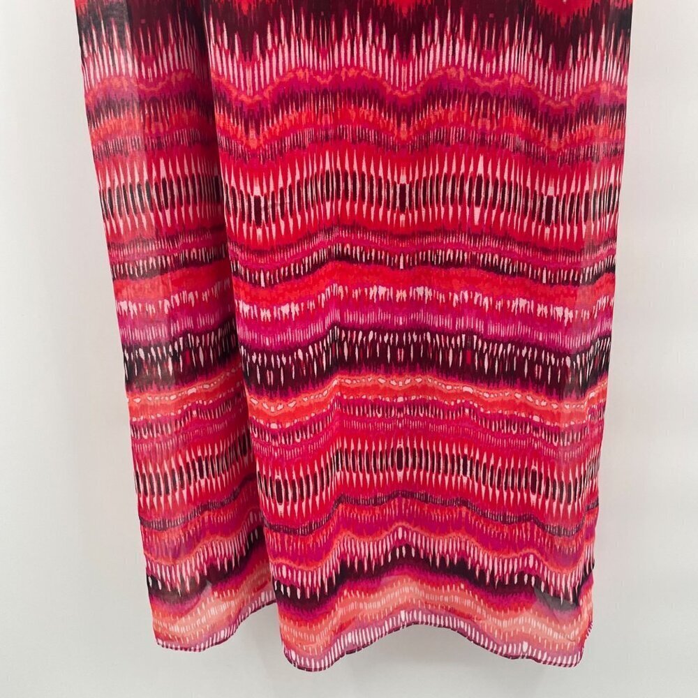 WHBM Womens Maxi Sundress Sleeveless V-Neck Pink/Multi Size Small - Picture 3 of 9